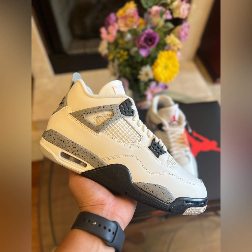 Size 12 - Air Jordan 4 White Cement | Shipped Asap🔥